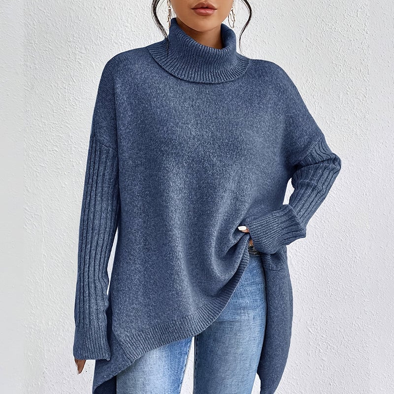 Women’s Fashion Solid Color Turtleneck Sweater👗