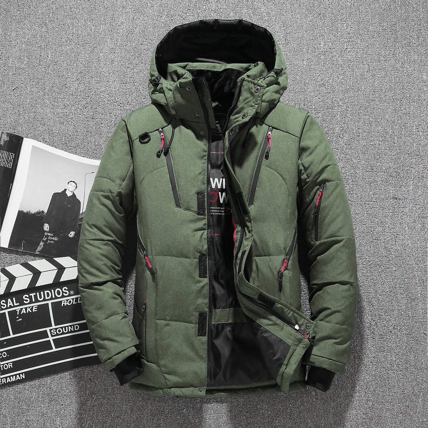 🔥Men's duck down parka Warm winter jacket