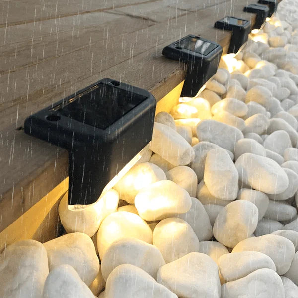 LED Solar Lamp Path Staircase Outdoor Waterproof Wall Light-BUY MORE SAVE MORE