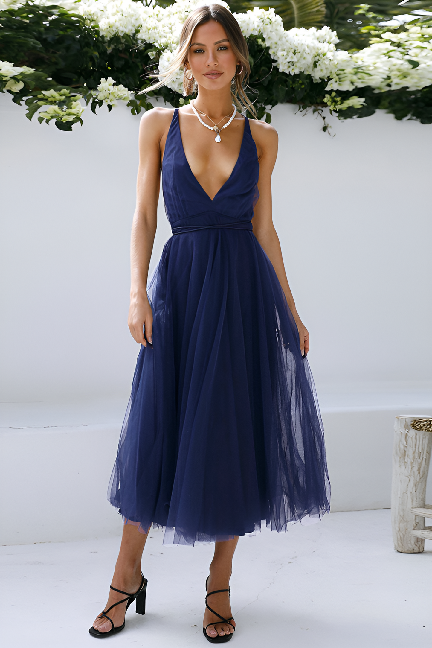 acelimosf™-Sexy mesh flowing dress bridesmaid dress