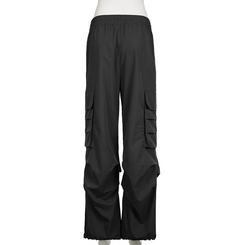 acelimosf™-Drawstring ruched pocket self tie cargo pant