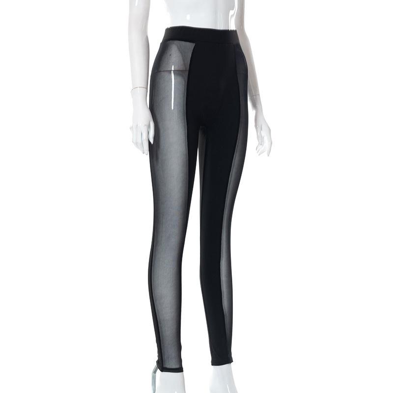 acelimosf™-Mesh patchwork high rise leggings pant