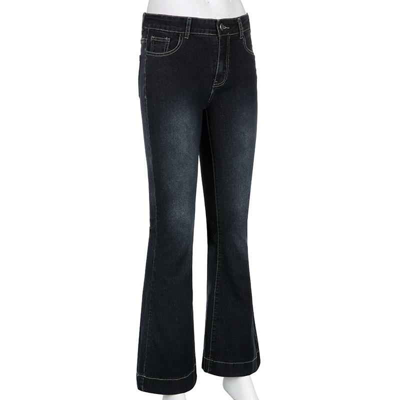 acelimosf™-Low rise medium wash pocket button jeans