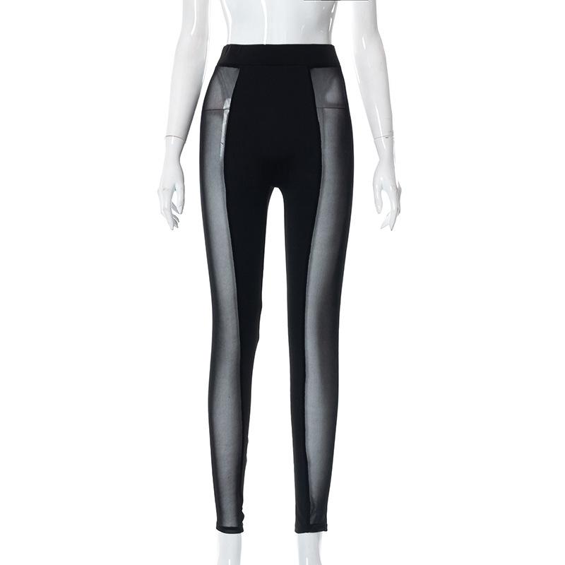 acelimosf™-Mesh patchwork high rise leggings pant