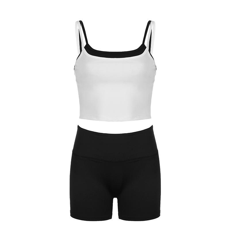 acelimosf™-U neck contrast 2 piece cami pant set