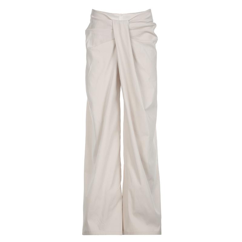 acelimosf™-Ruched zip-up straight leg low rise pant