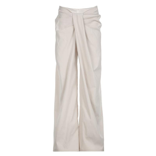 acelimosf™-Ruched zip-up straight leg low rise pant