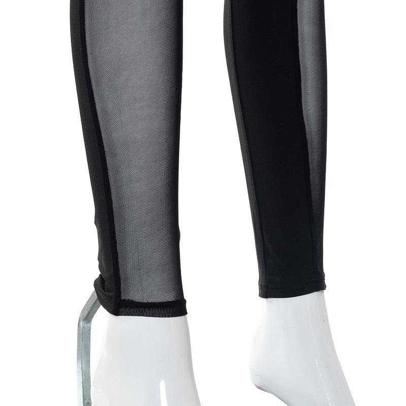 acelimosf™-Mesh patchwork high rise leggings pant