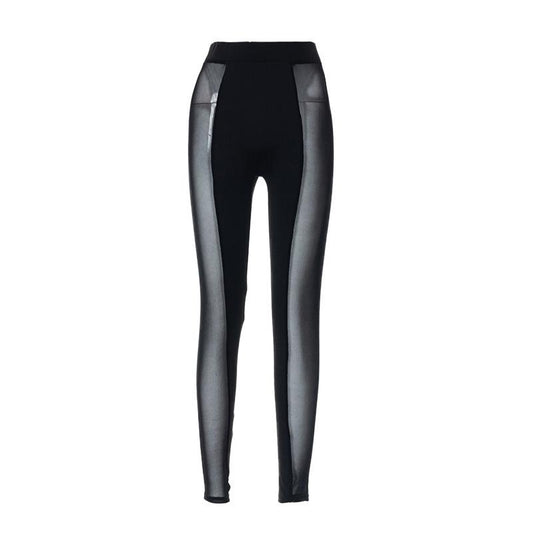 acelimosf™-Mesh patchwork high rise leggings pant