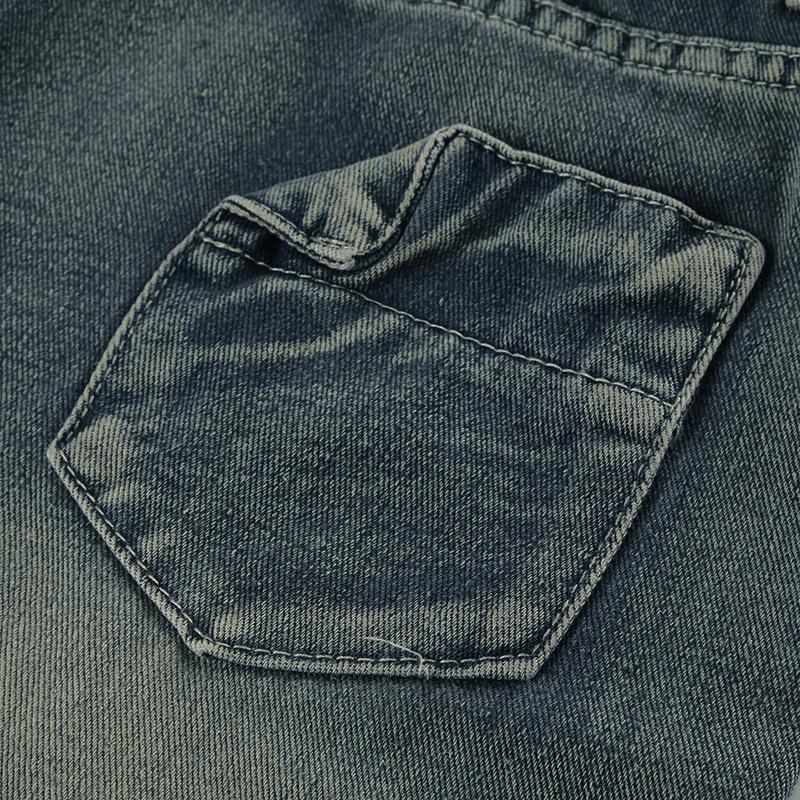 acelimosf™-Straight leg button low rise jeans