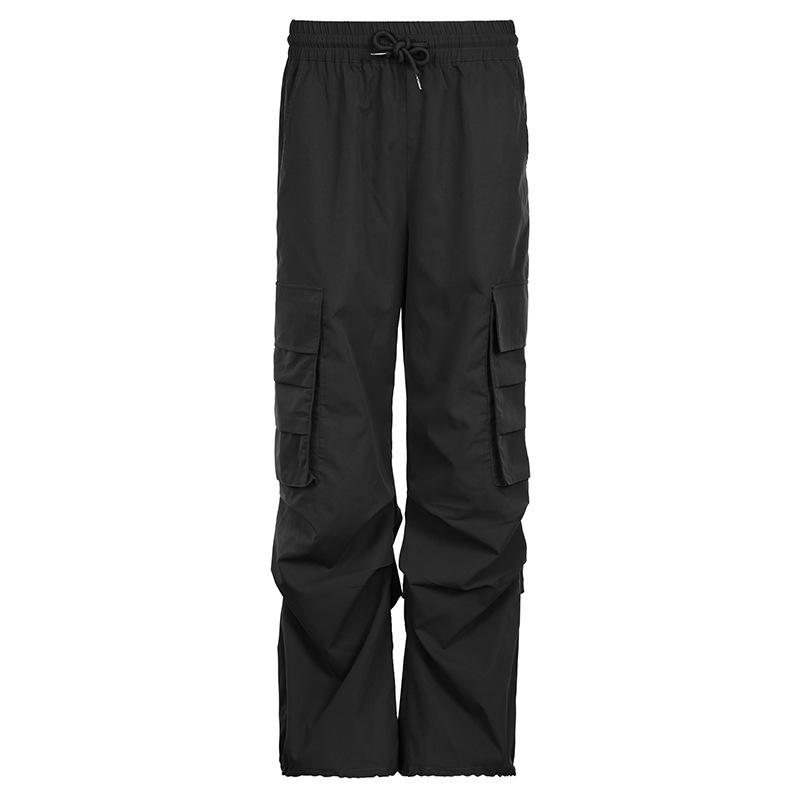 acelimosf™-Drawstring ruched pocket self tie cargo pant